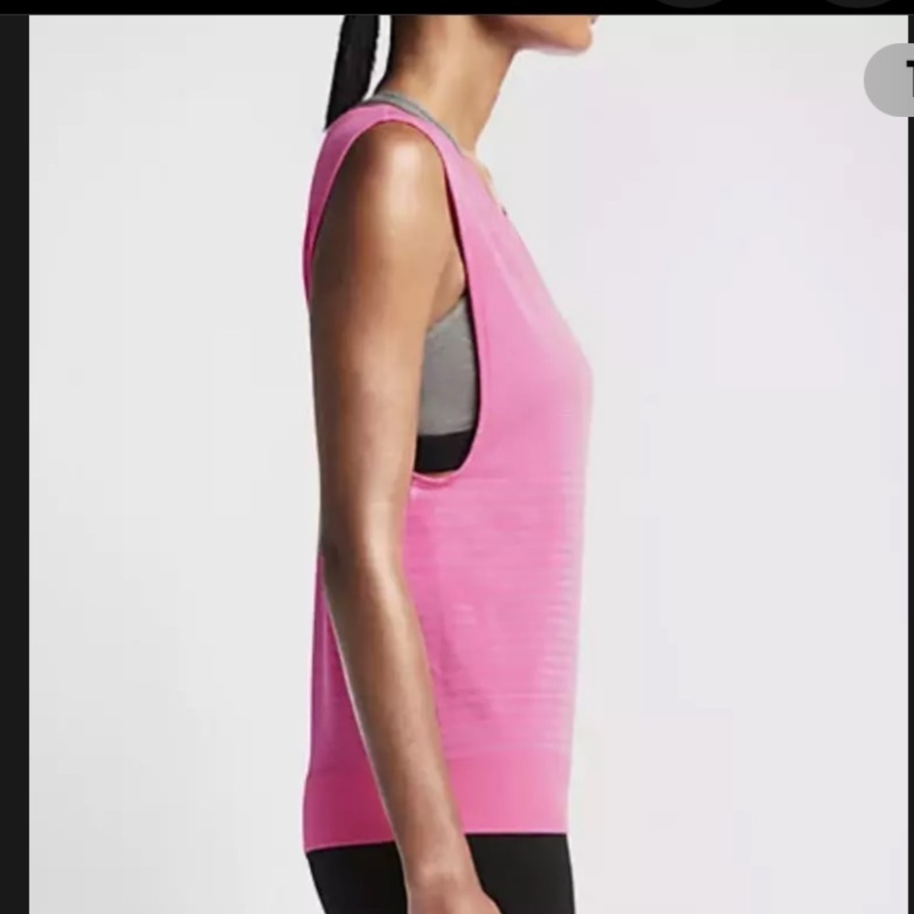 Nike Hot Pink Sleeveless Knit Tank Top Running Size XS - Picture 2 of 6